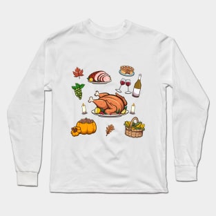 Thanksgiving Food Long Sleeve T-Shirt